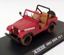Miniatura Jeep CJ-7 Greenlight The A Team 1981 1/43 cor:vermelho Miniatura Jeep CJ-7 Greenlight The A Team 1981 1/43 cor:vermelho