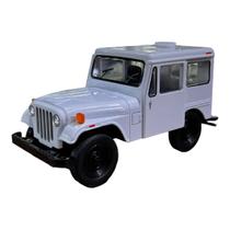 Miniatura Jeep DJ5B 1971 Branco Metal 1:26