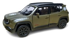 miniatura Jeep Renegade exército GAM0314 - Welly