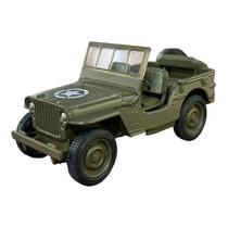 Miniatura Jeep Willys 1941 Exercito Militar Welly 1:38 Miniatura Jeep Willys 1941 Exercito Militar Welly 1:38