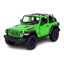 MINIATURA JEEP WRANGLER ABERTO 2018 verde - Kinsmart