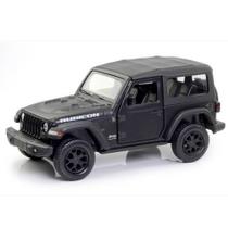 Miniatura Jeep Wrangler Rubicon 2dr RMZ 1:38 Metal e Fricção Preta Fosco - RMZ City