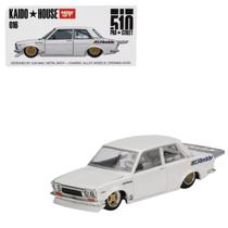 Miniatura kaido house mini gt datsun 510 pro street greddy branco khmg016