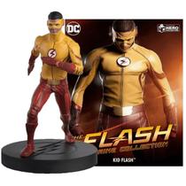 Miniatura Kid Flash Edição 02 Eaglemoss 1:16 Colecionável Resina Pintada à Mão Com Revista Oficial DC
