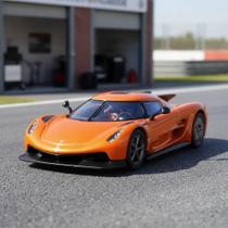 Miniatura Koenigsegg Jesko Absolut 1:64 Postercar Laranja