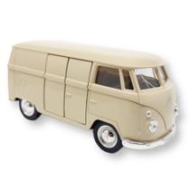 Miniatura Kombi T1 Bus 1963 Welly 1:43 Metal e Fricção Bege