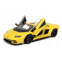 Miniatura Lamborghini Countach LPI 800-4 - Amarela - Welly - 1:24
