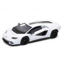 Miniatura Lamborghini Countach LPI 800-4 Kinsmart 1:38 Metal e Fricção Branco