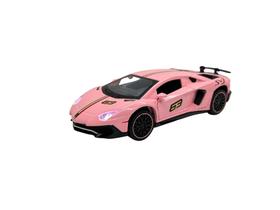 Miniatura Lamborghini LP780-4 SVJ Rosa Acende Luz e Som 1:32