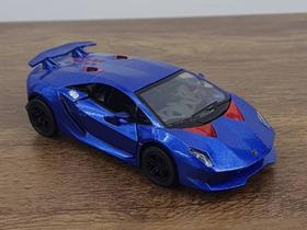 Miniatura Lamborghini Sesto Elemento 1/38 Kinsmart Metal e Fricção Azul