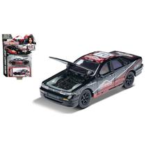Miniatura Majorette Drift Cars Nissan Cefiro A31 1/64 Metal Preto