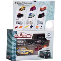 Miniatura Majorette Set 1 Volkswagen Golf Mk 1 + Kombi 1/64 Metal