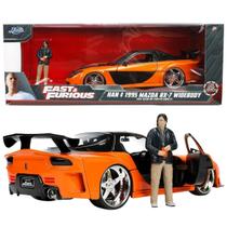 Miniatura Mazda RX7 Com Personagem Han Velozes Furiosos 1/24