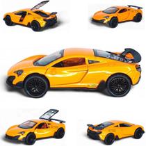 Miniatura Mclaren abre portas e capô friccção Cor:Laranja