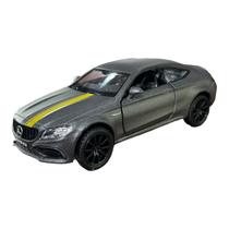 Miniatura Mercedes Benz AMG C63 Cinza RMZ 1:32 Miniatura Mercedes Benz AMG C63 Cinza RMZ 1:32