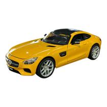 Miniatura Mercedes Benz AMG GT Amarelo Maisto 1:24 Miniatura Mercedes Benz AMG GT Amarelo Maisto 1:24