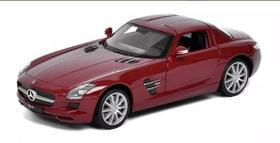 Miniatura Mercedes Benz Sls Amg 1:24 Welly Bordo Miniatura Mercedes Benz Sls Amg 1:24 Welly Bordo