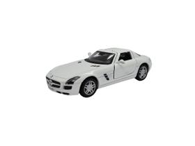 Miniatura Mercedes Benz Sls Amg Branco Metal 1:36