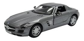 Miniatura Mercedes Benz Sls Amg Cinza Metal 1:36