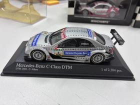 Miniatura Mercedes C-class 2004 C. Albers 1:43 Minichamps Prateado Miniatura Mercedes C-class 2004 C. Albers 1:43 Minichamps Prateado