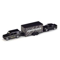 Miniatura Mercedes G-Class E Trailer Com Bmw M3 1988 1/64 Maisto 11404 Miniatura Mercedes G-Class E Trailer Com Bmw M3 1988 1/64 Maisto 11404