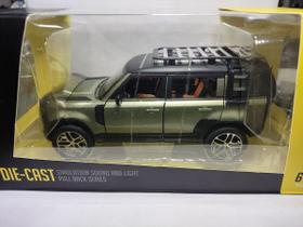 Miniatura Metal 1:24 Land Rover Defender C/ Led E Som Miniatura Metal 1:24 Land Rover Defender C/ Led E Som