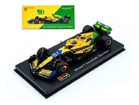Miniatura Metal 1/43 C/ Piloto Caixa Acrilica Formula 1 2024 McLaren F1 MCL38 Oscar Piastro 81 Burago Miniatura Metal 1/43 C/ Piloto Caixa Acrilica Formula 1 2024 McLaren F1 MCL38 Oscar Piastro 81 Burago