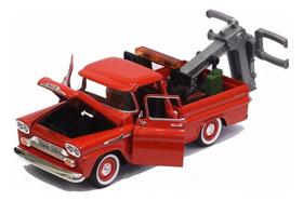 Miniatura Metal Chevy Apache Fleetside Pickup 1958 1:24 Moto