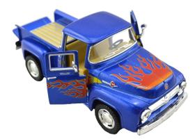 Miniatura Metal Ford Pickup F-100 Azul 1956 KT5385DF