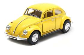Miniatura Metal Volkswagen Fusca Amarelo 1967 KT5057D