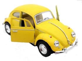 Miniatura Metal Volkswagen Fusca Amarelo Fosco 1967 KT5057DM Miniatura Metal Volkswagen Fusca Amarelo Fosco 1967 KT5057DM