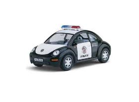 Miniatura Metal Volkswagen New Beetle Polícia KT5028DP