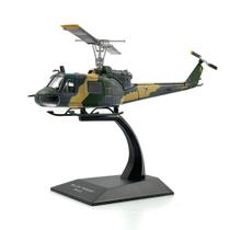 Miniatura Militar Helicóptero De Combate Da Fab Bell Uh-1 Iroquois Diecast Escala 1:72 Força Aérea Brasileira