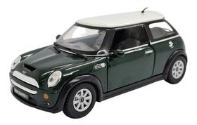 Miniatura Mini Cooper S Verde Metal 1:28 Miniatura Mini Cooper S Verde Metal 1:28