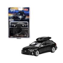 Miniatura mini gt audi rs 6 avant mythos black metallic w/ roof box mgt00257mj
