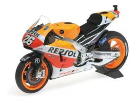 Miniatura Minichamps Motogp Honda Rcv213v Dani Pedrosa 2014 Cor:Laranja