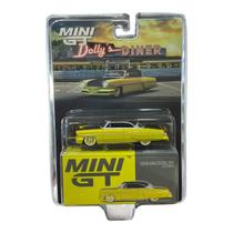 Miniatura MiniGT Lincoln Capri Hot Rod 54 Amarelo 794 1:64