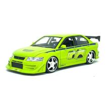 Miniatura Mitsubishi Lancer Evo Vii Brian S Fast Furios 1/24 Jada 99788