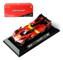 Miniatura modelo carro bburago 1:24 le mans ferrari 499p