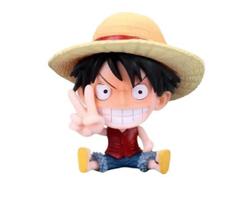 Miniatura Monkey D Luffy Cabeçudo Descontraído One Piece