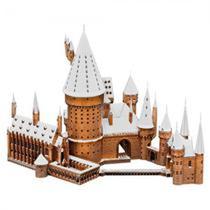 Miniatura Montar Earth Iconx Hogwarts - Brinquedo de Metal Modelo Snow Icx138