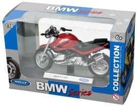 Miniatura Moto BMW R1150R vermelha Welly 1/18 Miniatura Moto BMW R1150R vermelha Welly 1/18