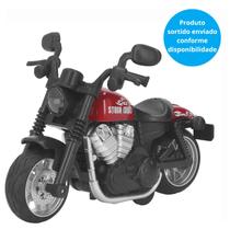 Miniatura Moto com Fricção - Storm Chaser - Motorcycle - Luz e Som - Sortido - 1:16 - 14 cm - Yestoys