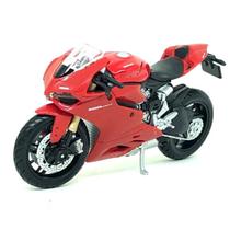 Miniatura Moto Ducati 1199 Panigale 1/18 Vermelha Maisto 35300