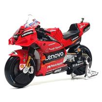Miniatura Moto Ducati Lenovo Team 63 Bagnaia 1/18 Maisto 34374