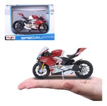 Miniatura Moto Ducati Panigale V4 S Corse 1:18 Maisto Caixa
