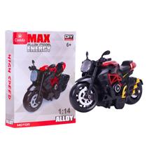 Miniatura Moto Esportiva Pull Back Vermelha 1:14 CBS0686 - Castela