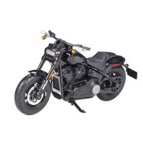 Miniatura Moto Hd Fat Bob 114 2022 1/18 Preto Maisto 31360