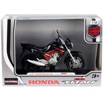 Miniatura Moto Honda CG Titan 150 2014 Preta California TOYS Miniatura Moto Honda CG Titan 150 2014 Preta California TOYS