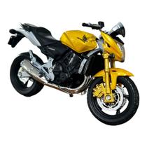 Miniatura Moto Honda Hornet Dourado 1:18